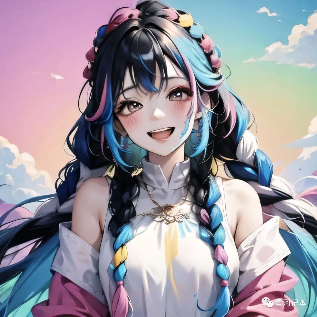 女生头像|超甜彩虹女孩
