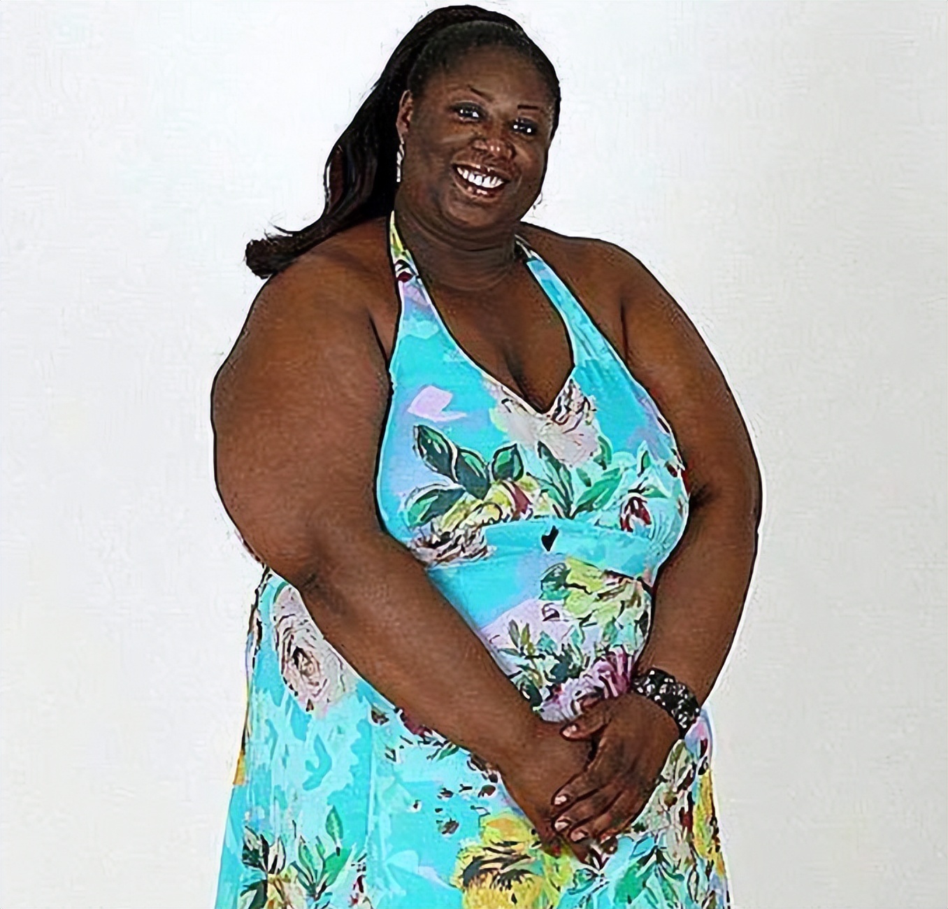 英国女相扑手莎兰,体重406斤花6300万招男友,现年44岁无人敢娶
