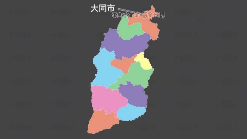 地图山西省位于中国哪里,有几个地级市?