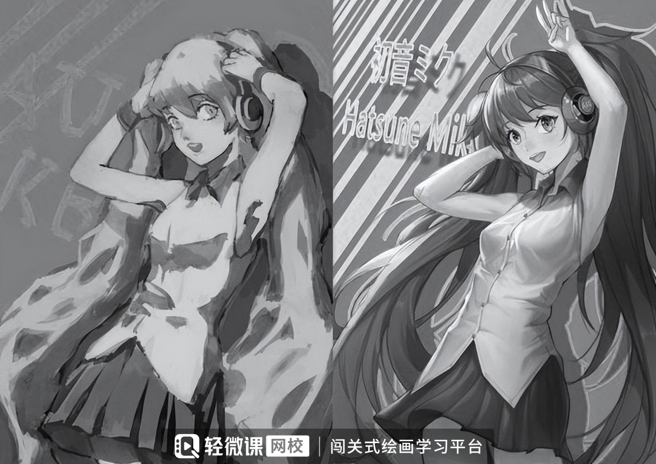 人物光影怎么画?漫画人物二分光影练习教程!