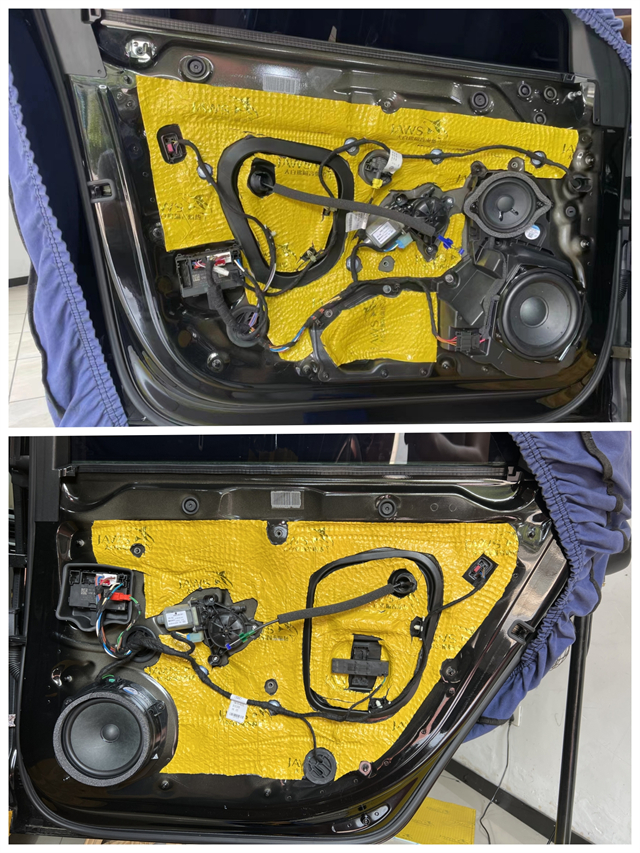 南昌奥迪a6汽车音响改装诗芬尼b032dsp功放改装案例