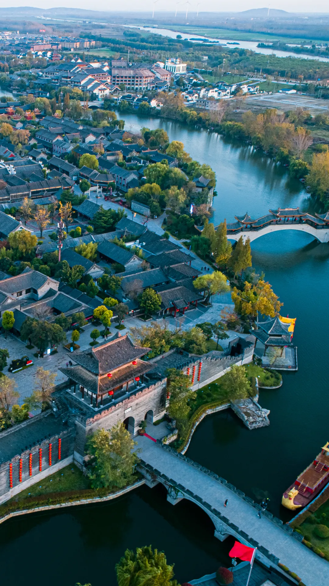 台儿庄古城绝美壁纸,承包你手机的整个冬天