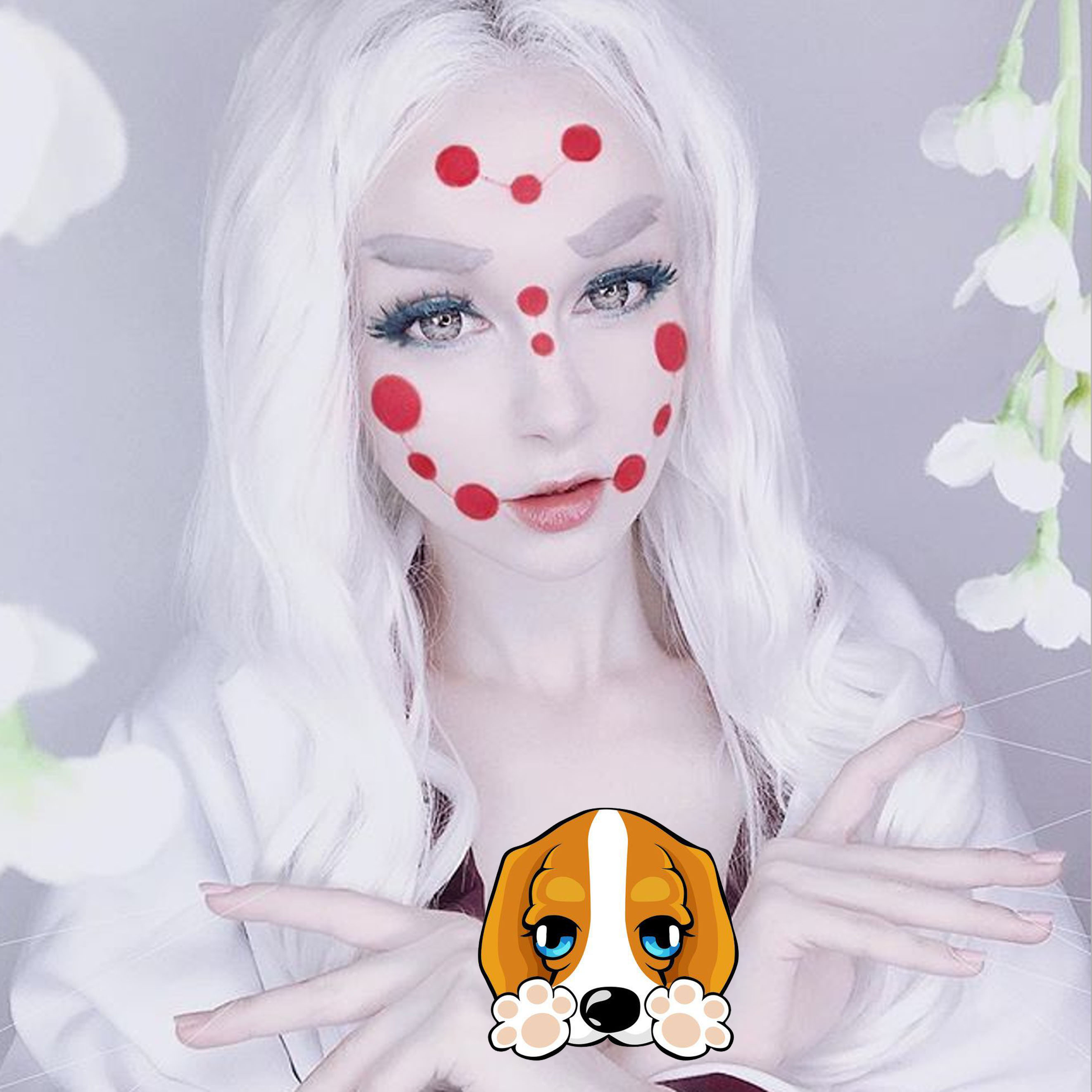 鬼灭之刃:难度极高的蜘蛛山之母cos,标志性的11脸纹成亮点