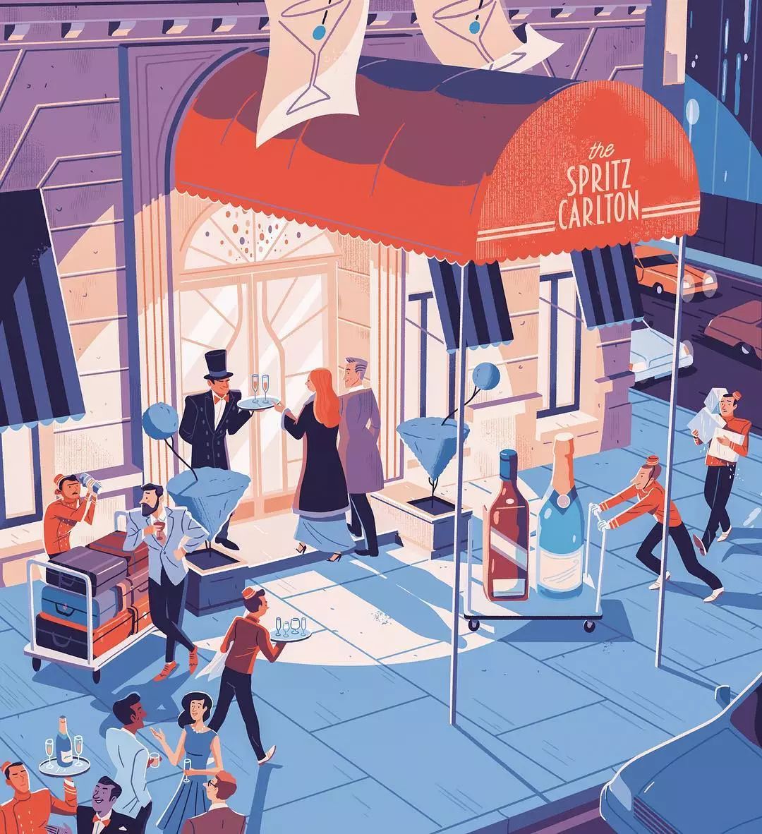 插画风格海报设计欣赏