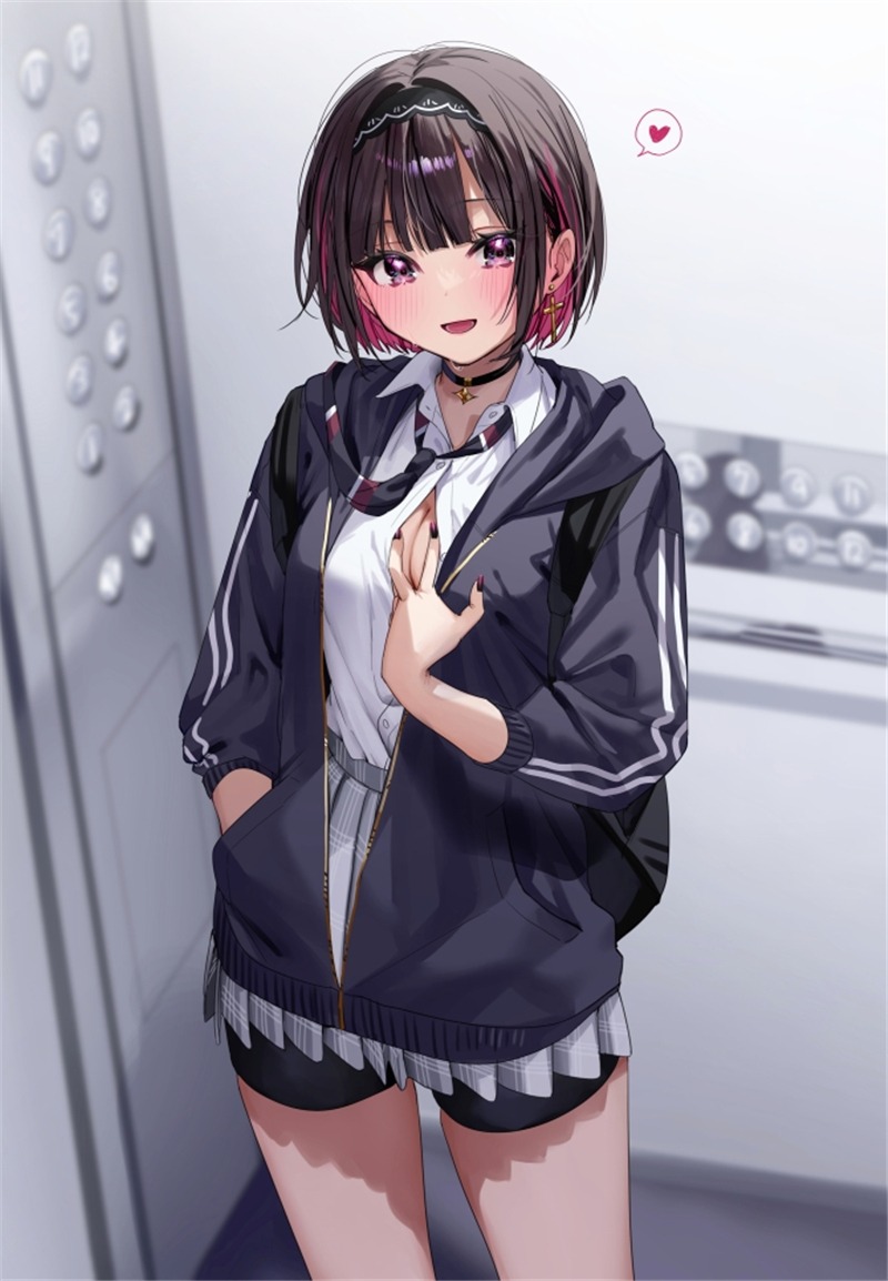 二次元短发女生头像分享 p站美图推荐