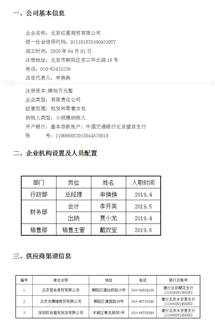 附小微商貿企業賬務處理實操案例