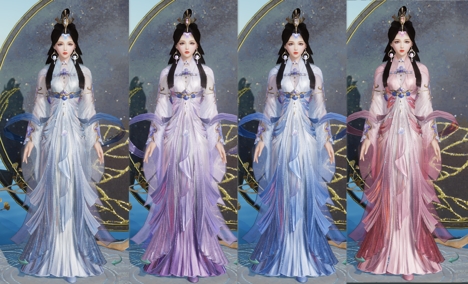 剑网3蓬莱伞娘全偏色校服汇总