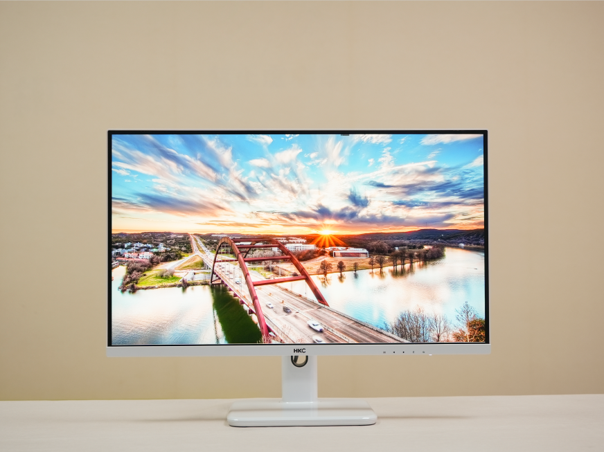 hkc tg271q白色显示器开箱