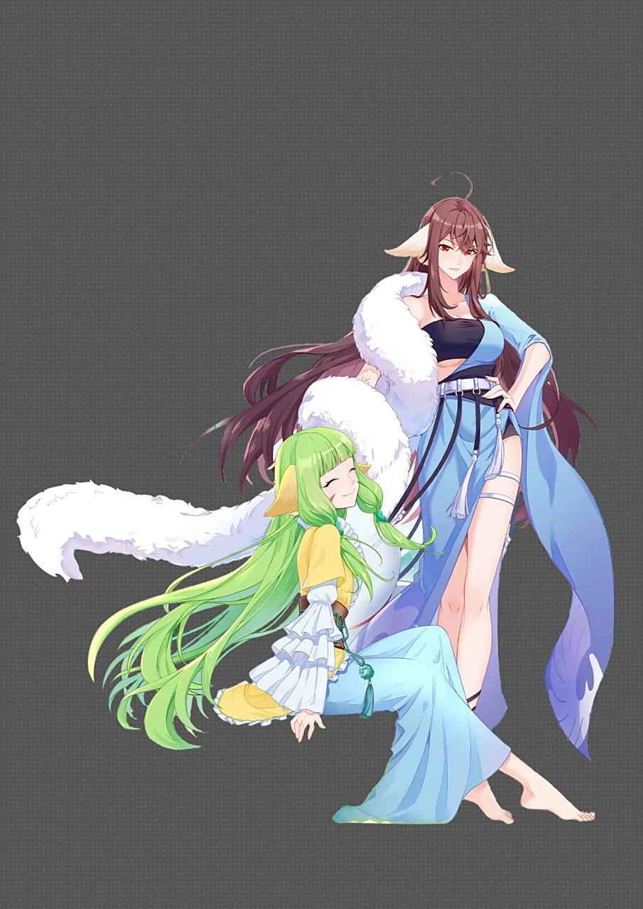 涂山雅雅&涂山容容,容雅好姐妹不分家 是被官方立牌制作方遗忘掉的一