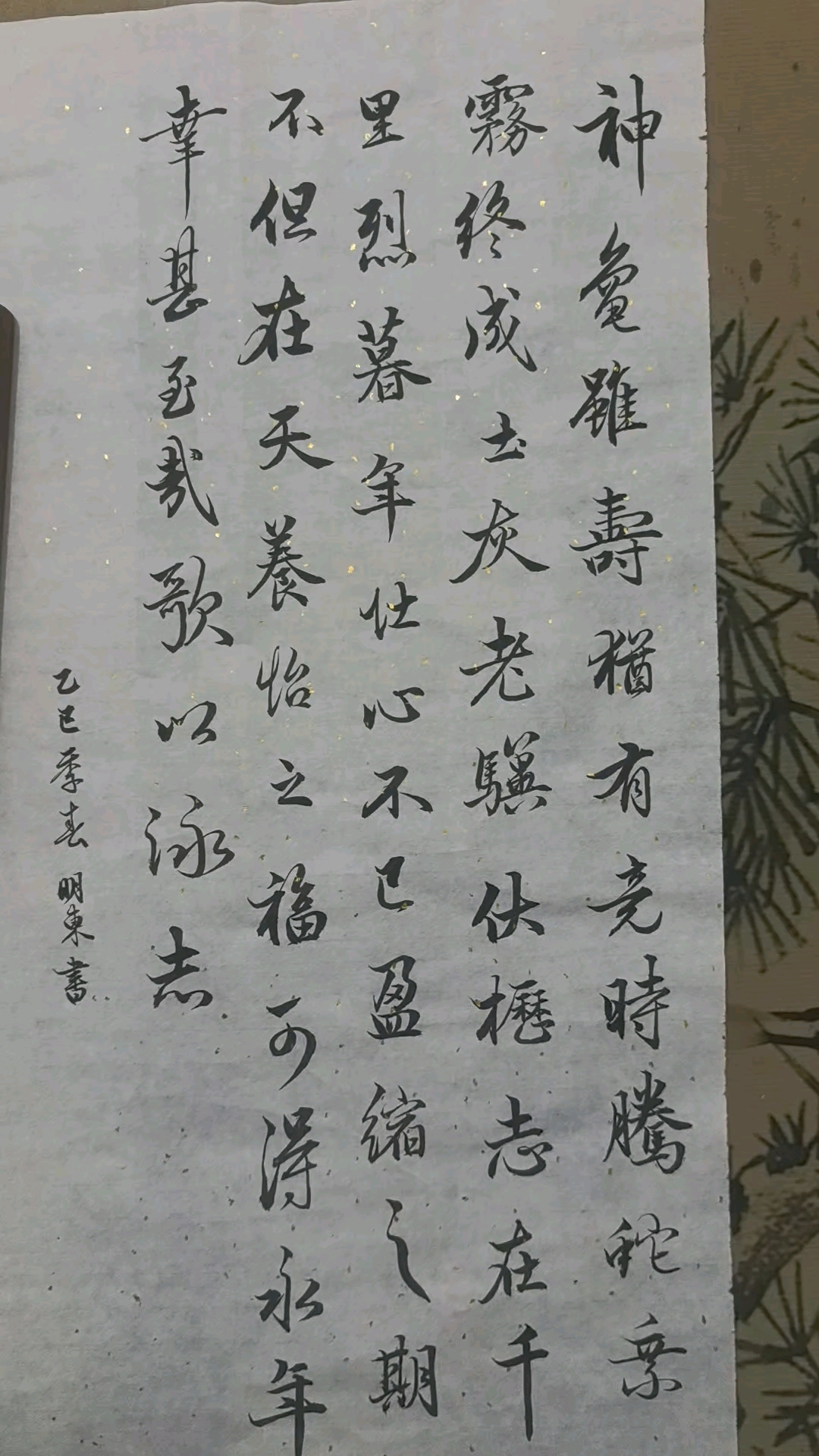 赵孟集字《龟虽寿》
