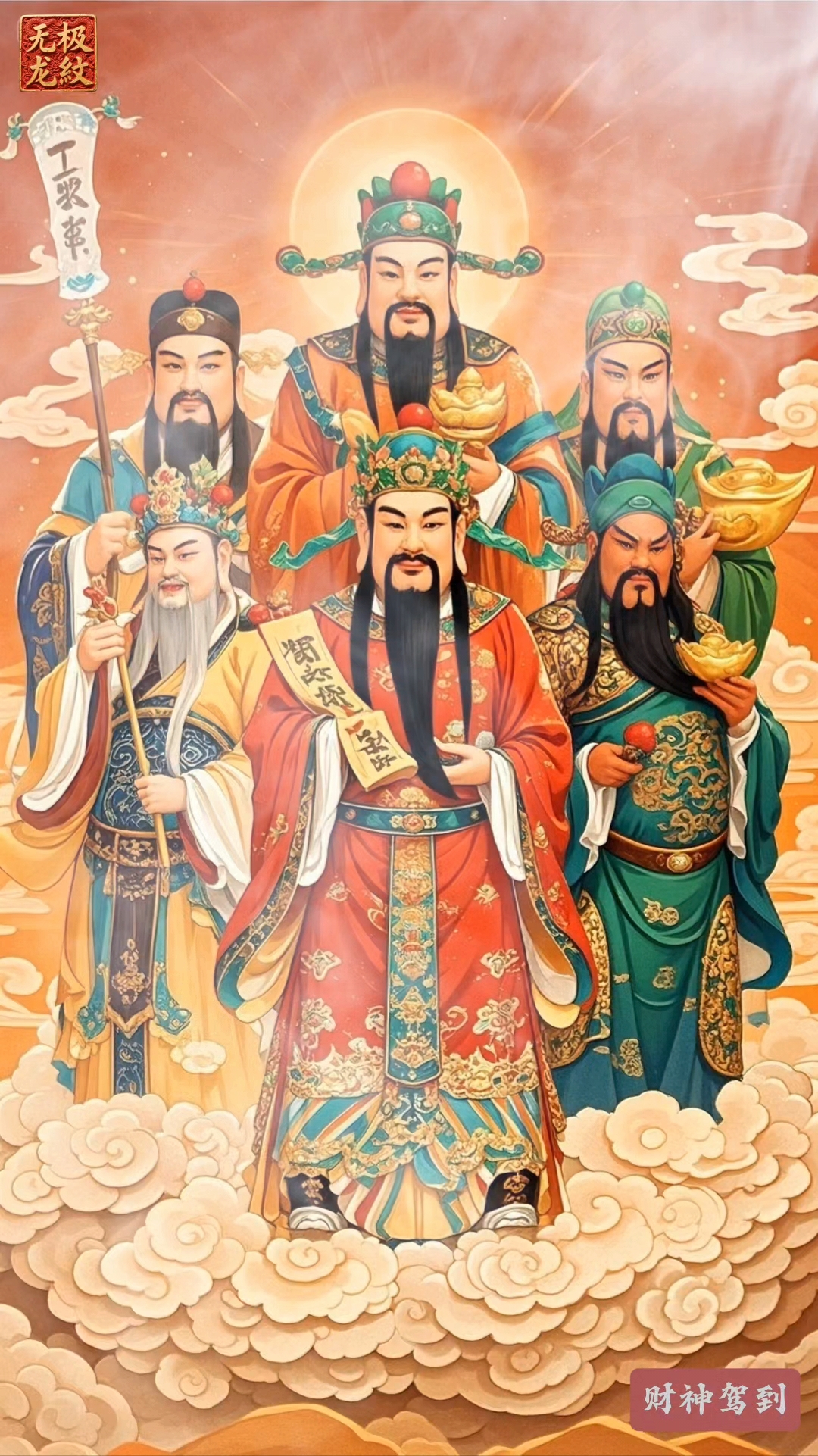 财神爷降临,带来财运和财富,财运广开,财源广进!