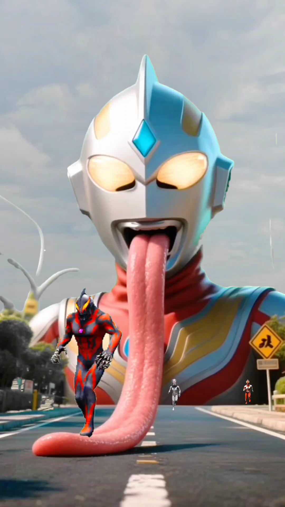 奥特曼是不是变异了舌头这么长