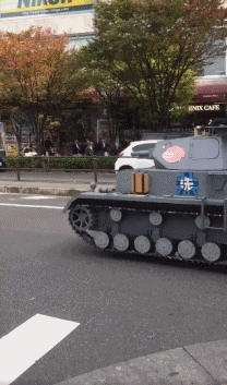 搞笑gif段子:看到这只胖豹子掉下来,松鼠都惊呆了