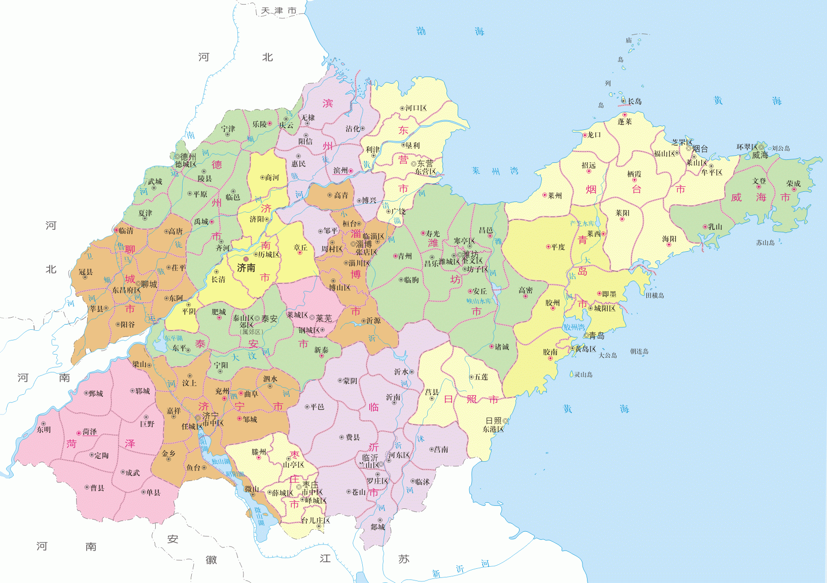 河南河北的河,山东山西的山,广东广西的广,它们分别指什么?