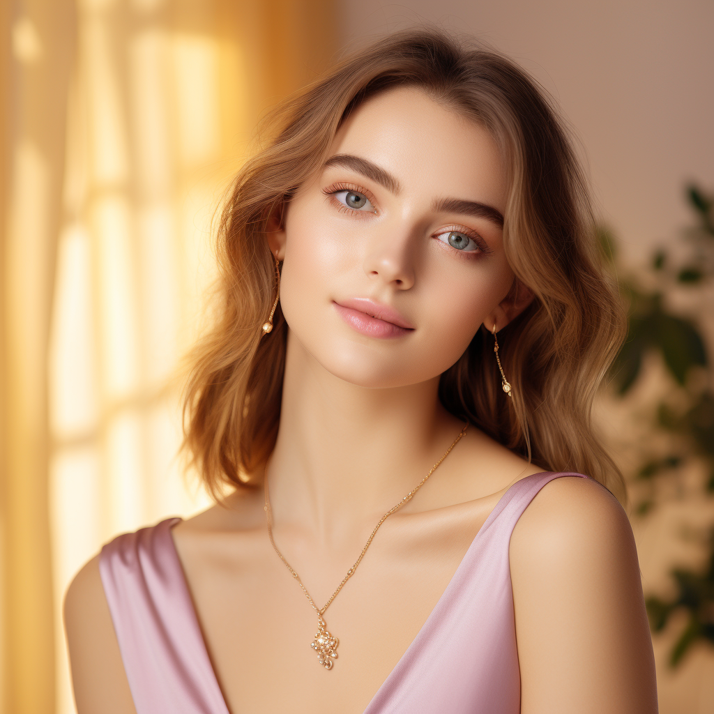 midjourney 不同国家佩戴首饰的美女-高清