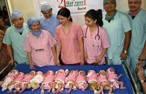 八胞胎妈妈怀孕的照片图片