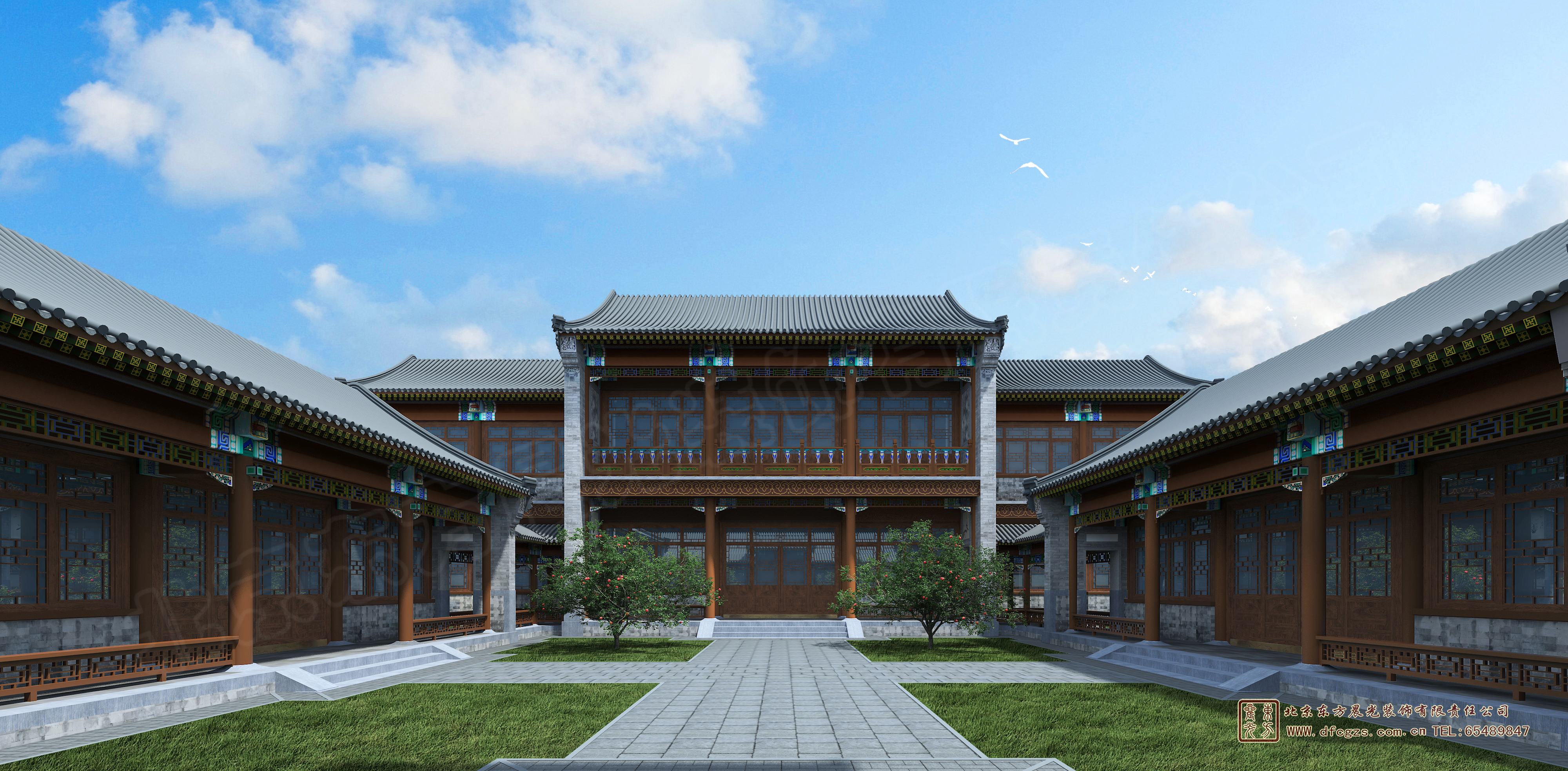 河北保定二进四合院设计·施工项目