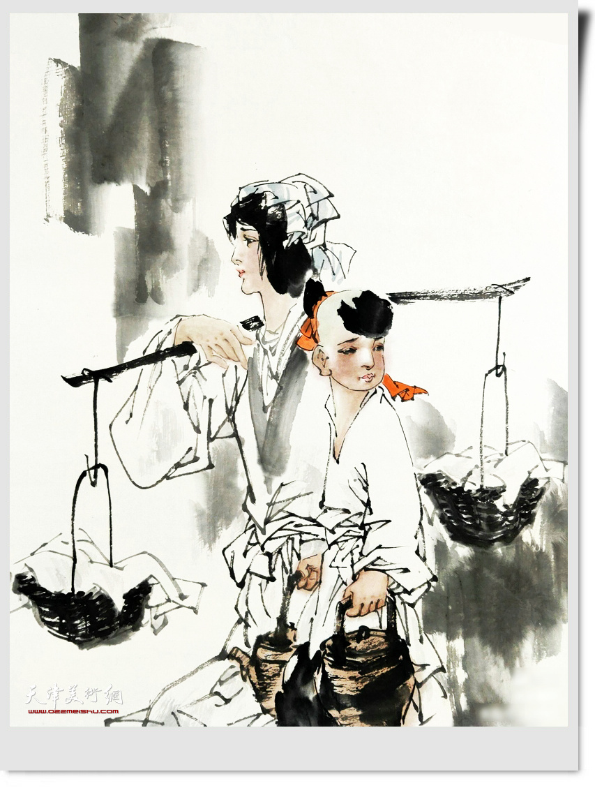 著名画家王金厚新创作"中国经典古诗文"组画《观刈麦》