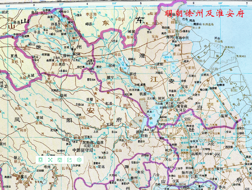 明朝徐州地图图片