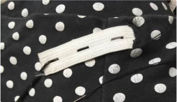 裙腰大了改小针法简单