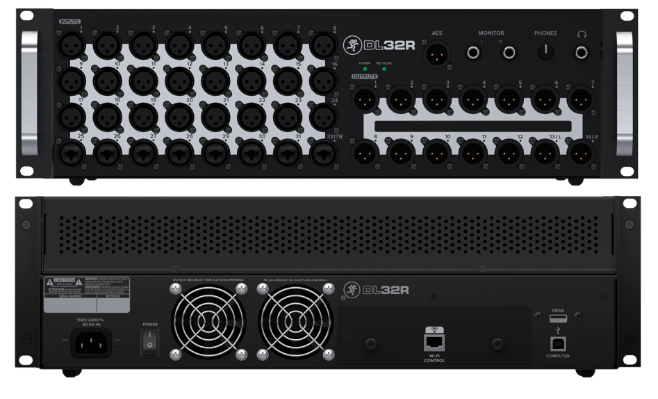 mackie 美奇 dl32r 32通道无线数字调音台