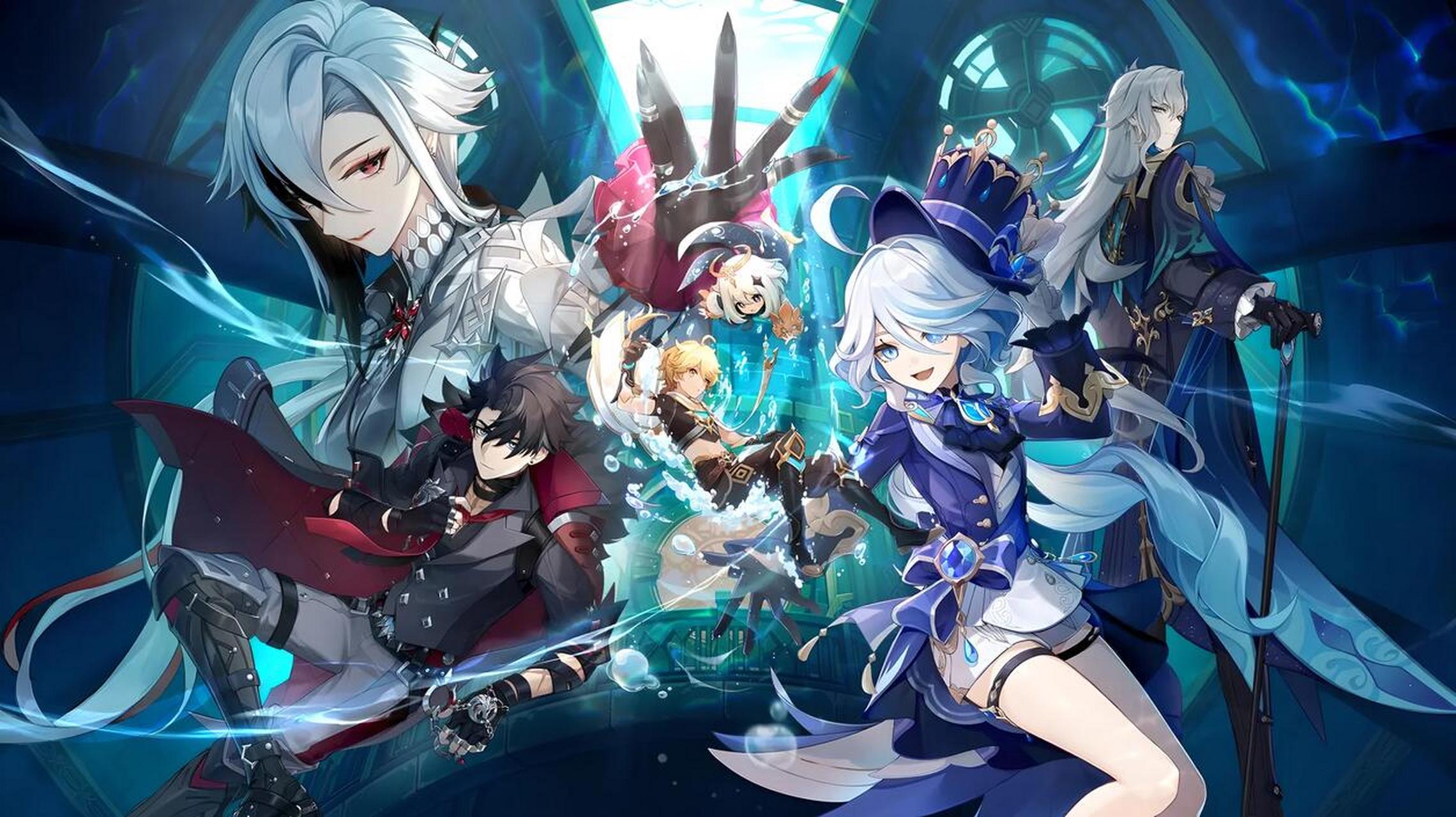 原神# 伴随着五神cv的祝福,4.