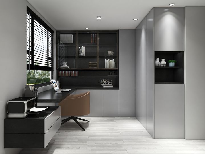 皮阿诺全屋定制|设计实例|灰绿,是静谧的