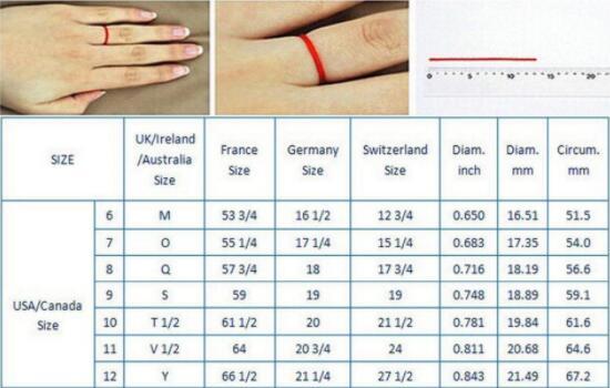 戒指13號圈是多少mm 美號戒指尺寸對照表是什麼樣的