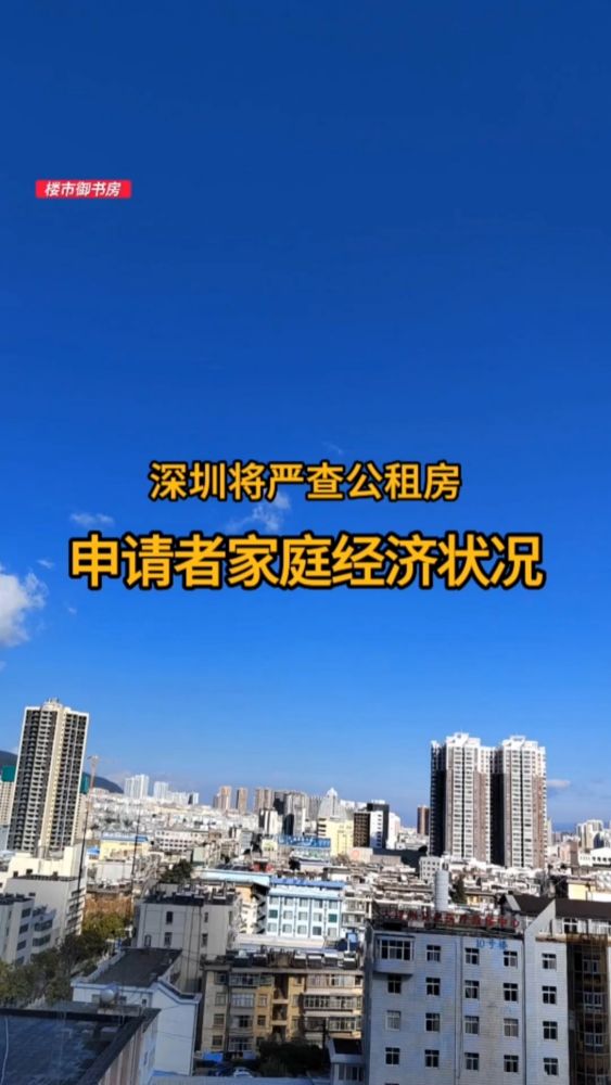 深圳将严查公租房申请者家庭经济状况,房产,租房,好看视频