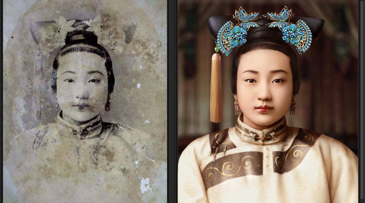 清朝的妃子很丑?一组老照片告诉你,其实她们的容貌不输女明星