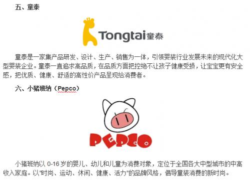 童装品牌排行榜前十名(最新)
