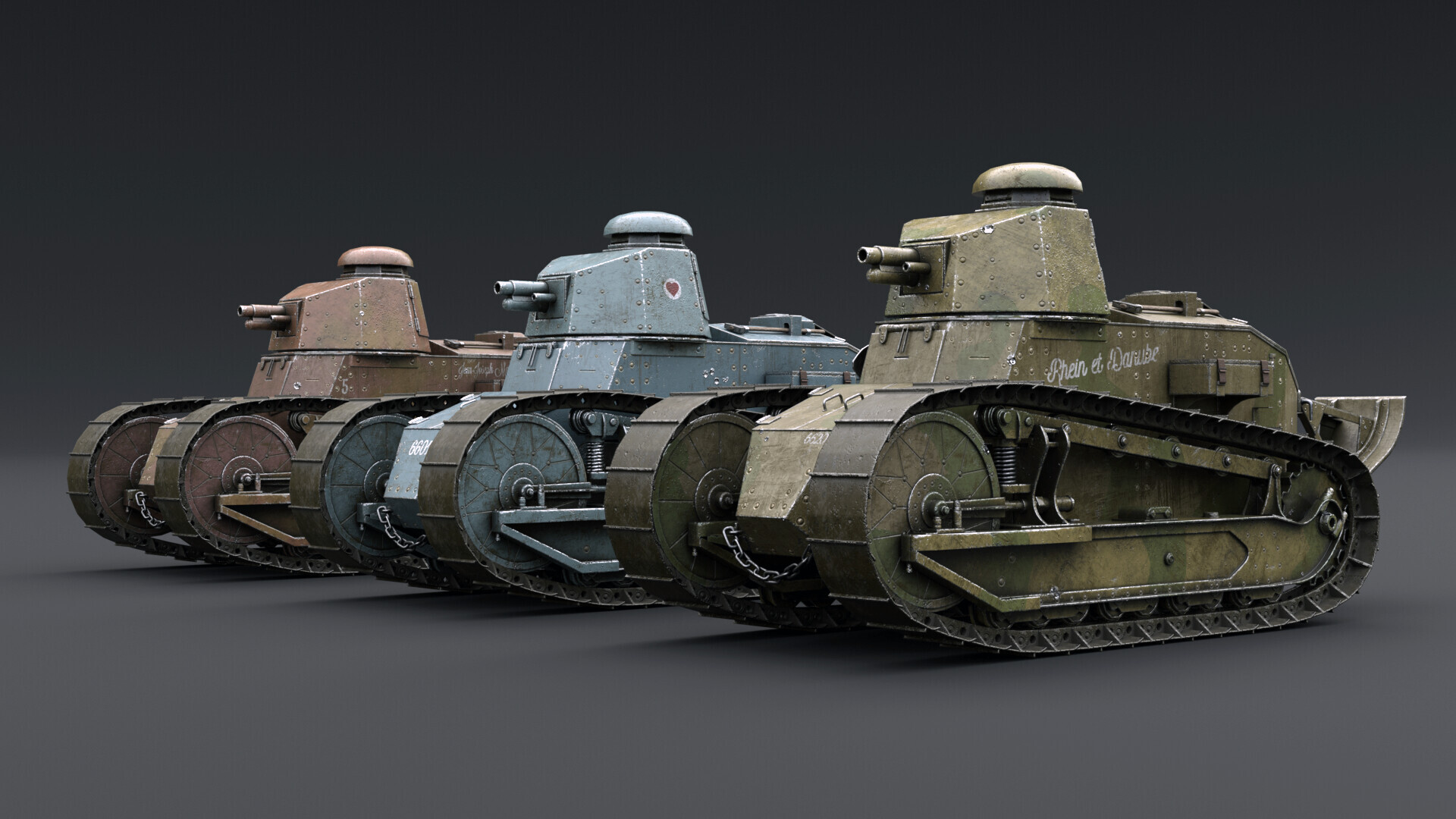 世界第一辆现代坦克"雷诺ft"renault ft(1917)(专辑一)