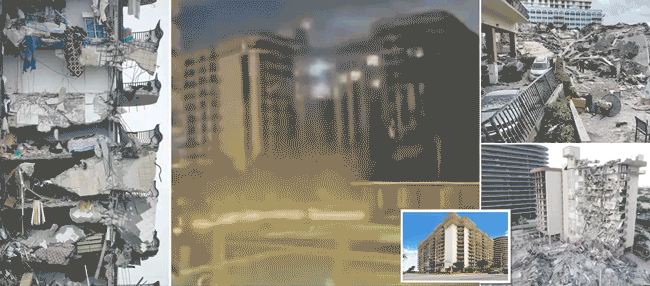 迈阿密12层海滨公寓倒塌,99人下落不明,距伊万卡家仅一个街区