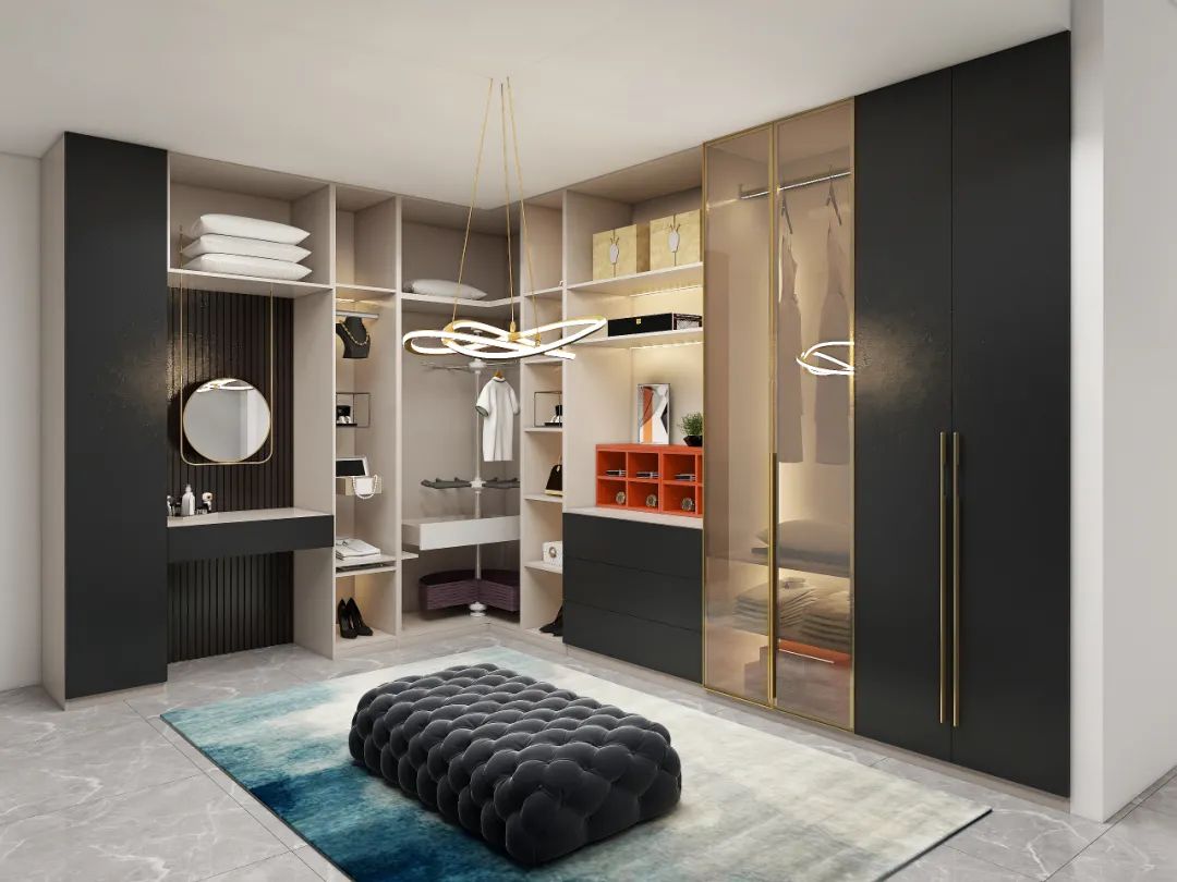 「史丹利家居作品·鉴赏」轻奢衣帽间设计,满足你的所有幻想!