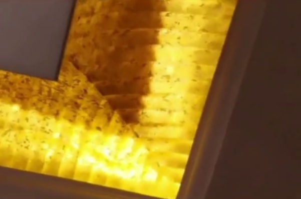 不求人参观晚玉的豪宅,被惊得说不出话,纯金天花板都看呆了