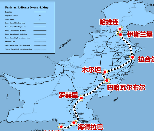 中国放弃中巴铁路图片