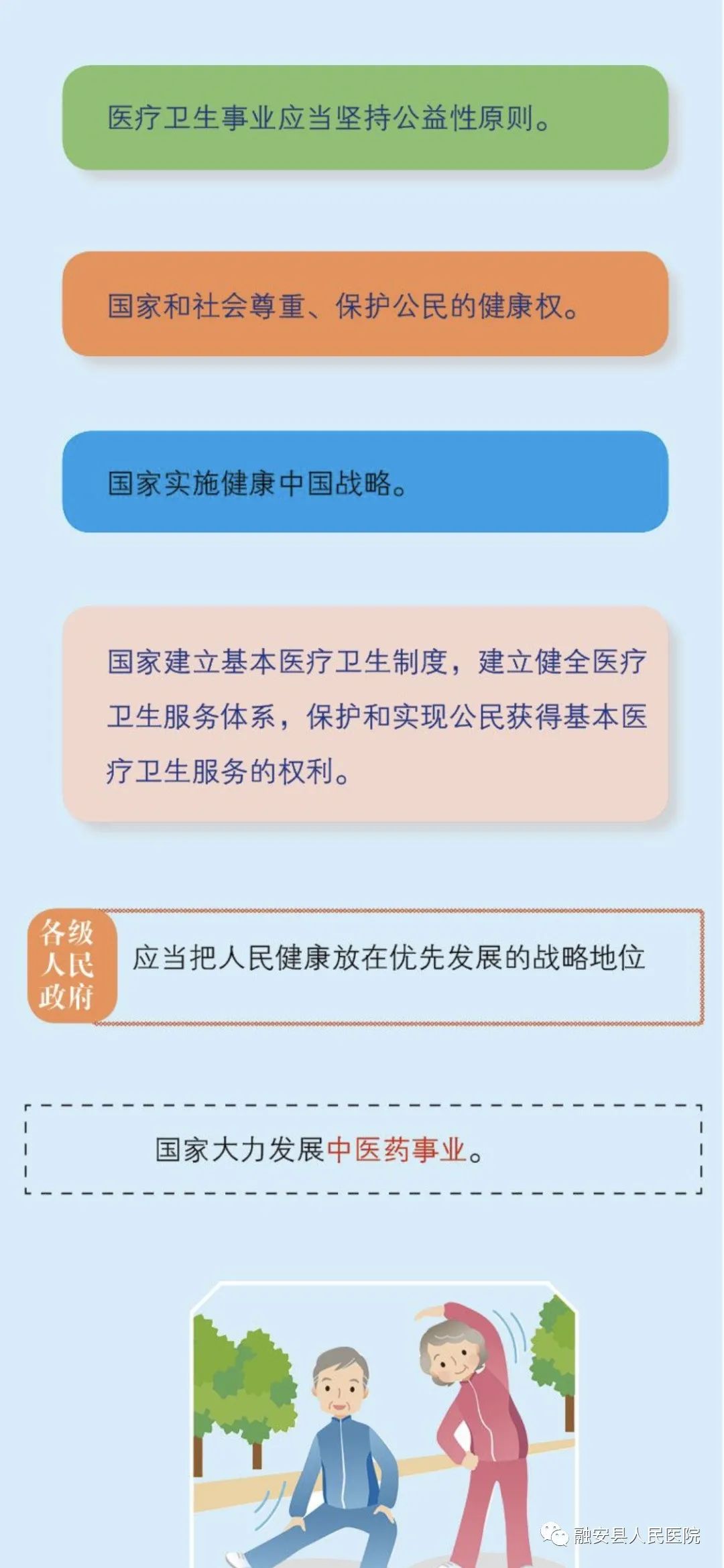 一图读懂《中华人民共和国基本医疗卫生与健康促进法》