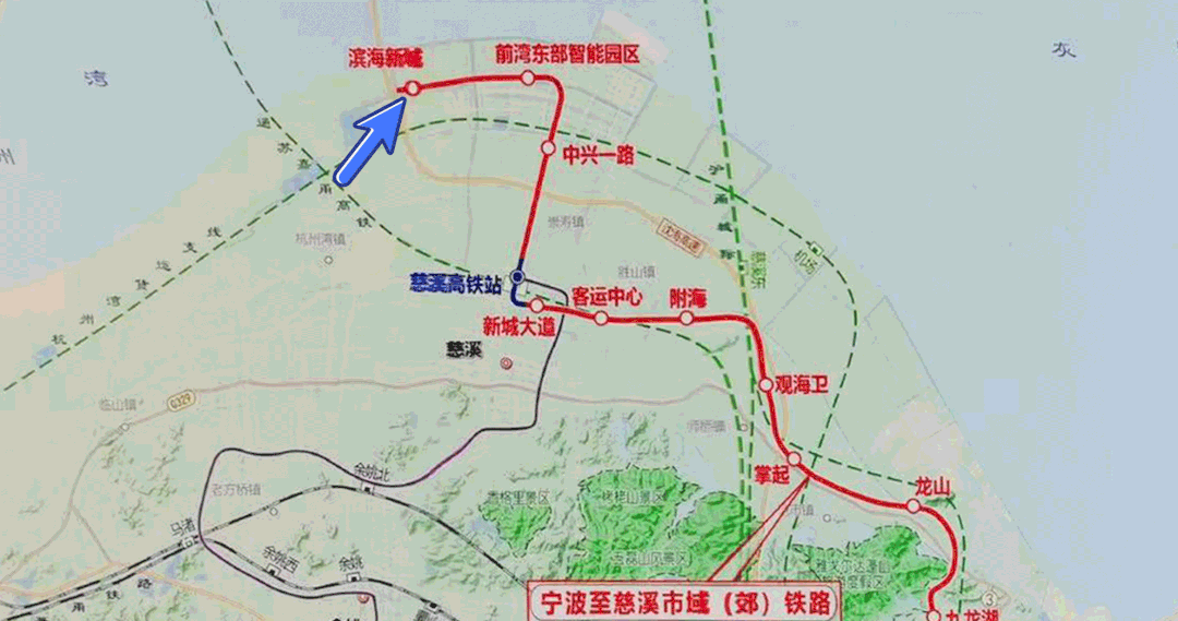 前湾新区城际铁路规划图片