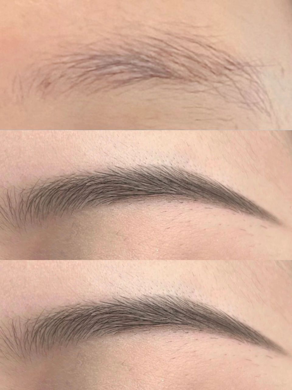 远山眉美的太离谱了～是方圆脸的福吧 坐标石家庄 相比平眉,这款弧度