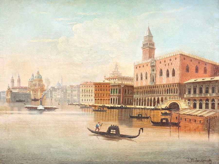 色彩丰富的风景油画,太美了︱奥地利johann wilhelm jankowski