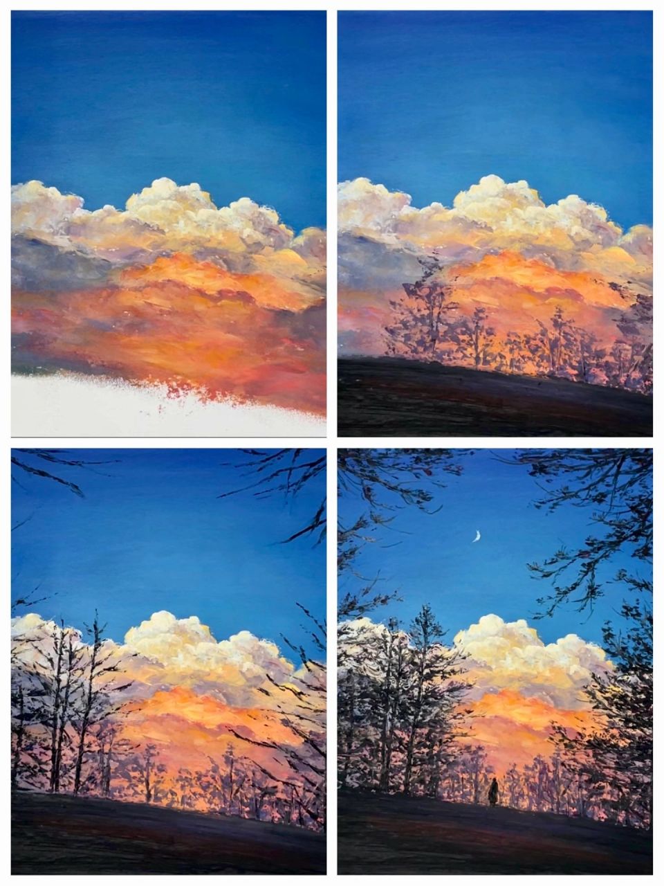 油画棒 | 高级感风景·灰色人间4·适合新手 是不慌不忙,是心之所向.