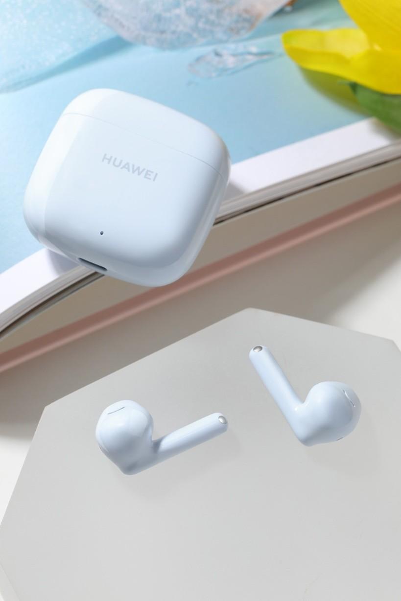 华为freebuds se 2新配色海岛蓝发布,40h超长续航,颜值实力兼具