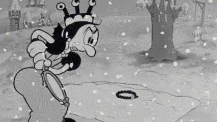 白雪公主最早动画,1933年出品,公主挑衅继母,最后和赌徒在一起了