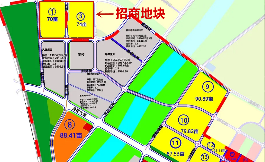滕州:高铁新区两宗土地招商,新区发展逐渐步入正轨!