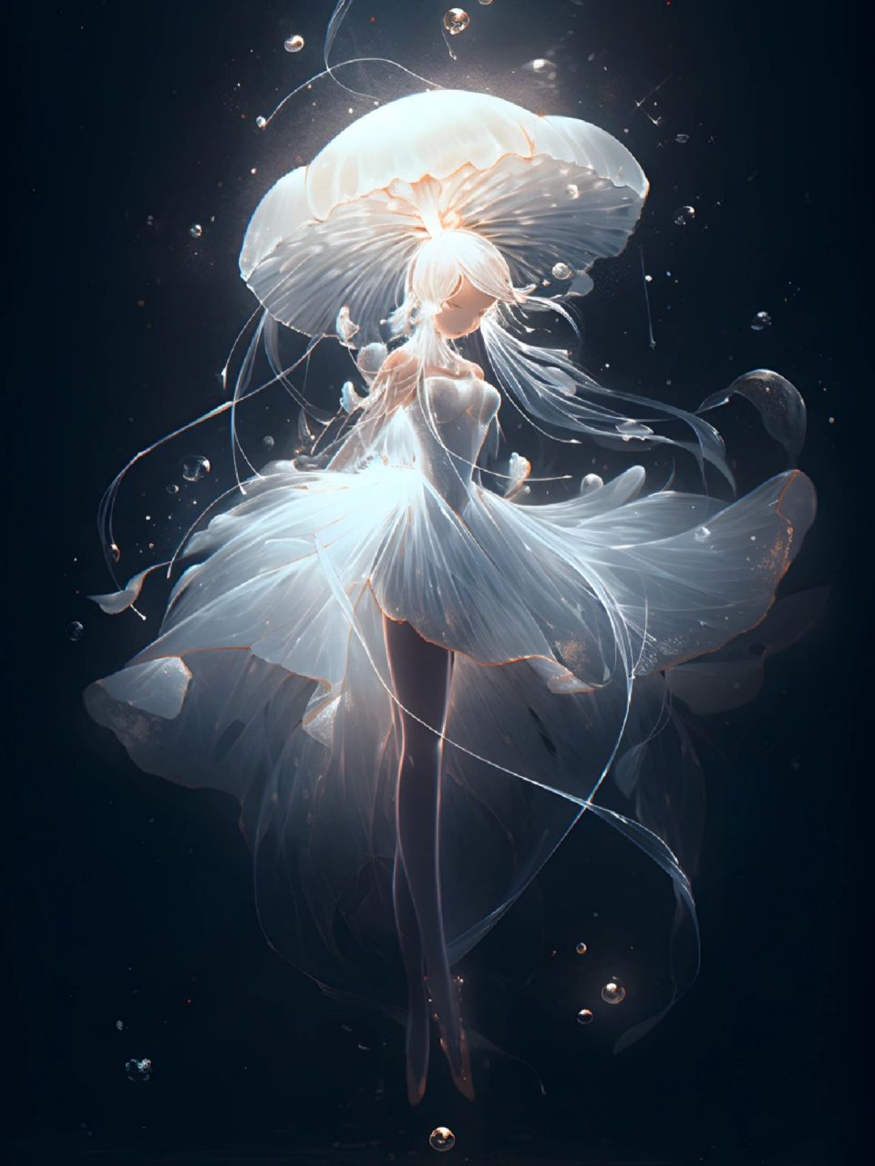 ai绘画 | 梦幻芭蕾 美妙旋律优雅的舞蹈 	 关键词:full body, beautif