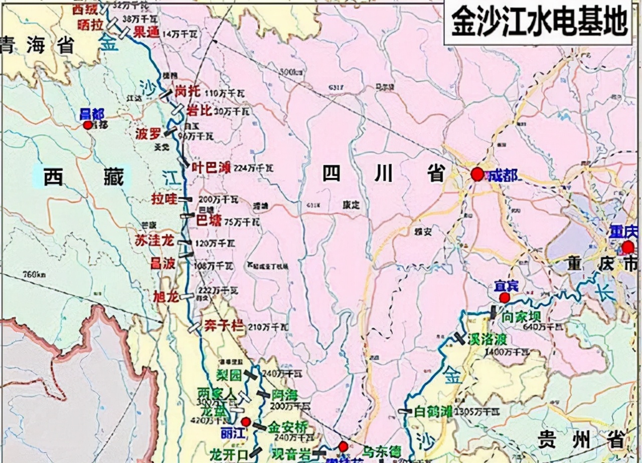 四川金沙江地图图片