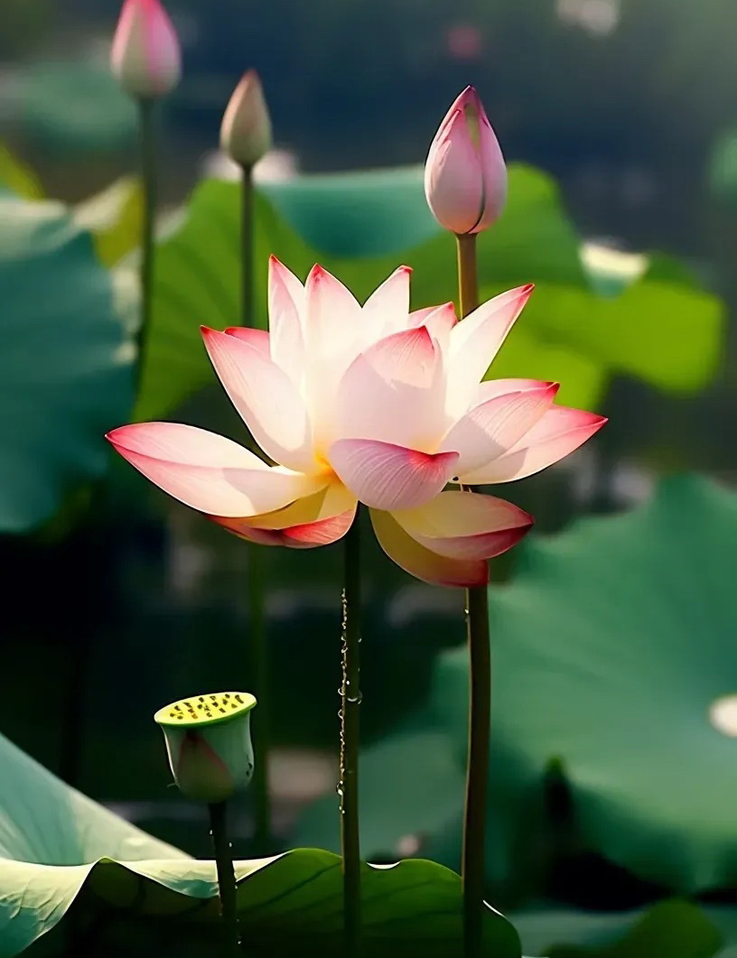 上联:菡萏常观心自净,下联佳对选刊