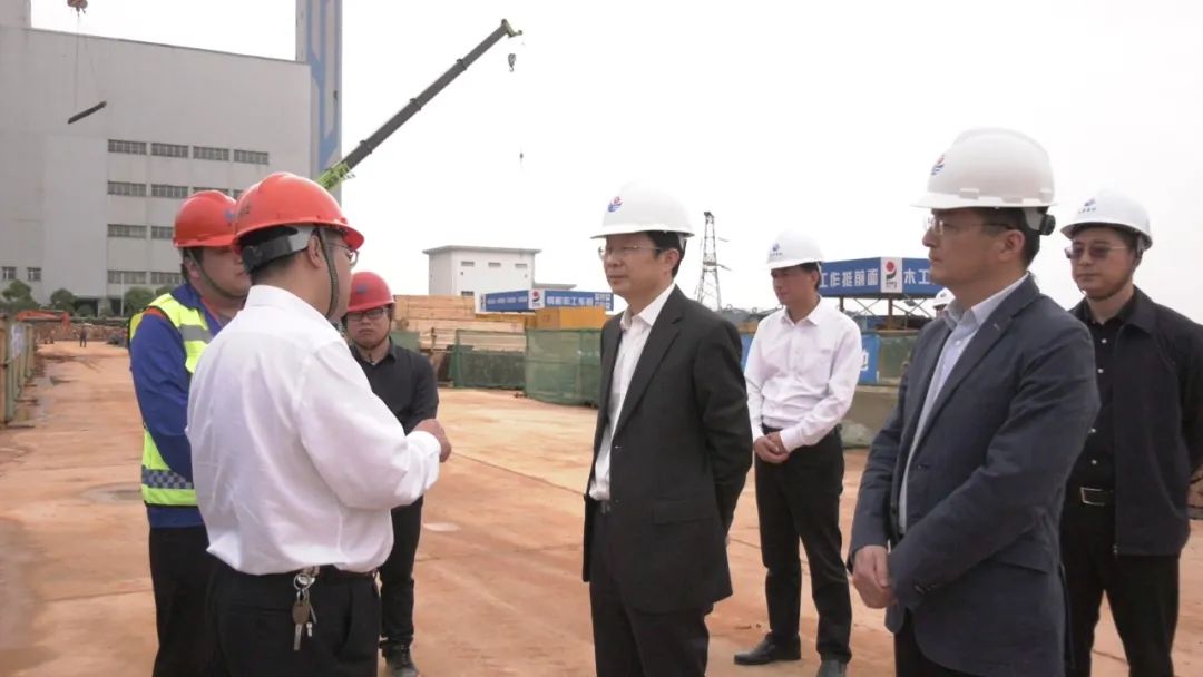 宋铀来我县调研指导泉岭垃圾焚烧发电厂二期工程建设工作