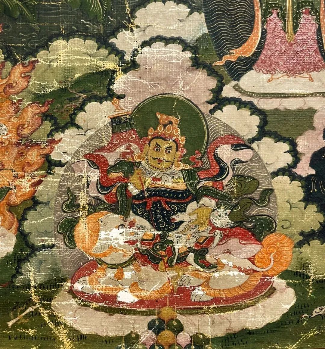 北京雍和宫风格《红黄文殊与八大菩萨》唐卡赏析