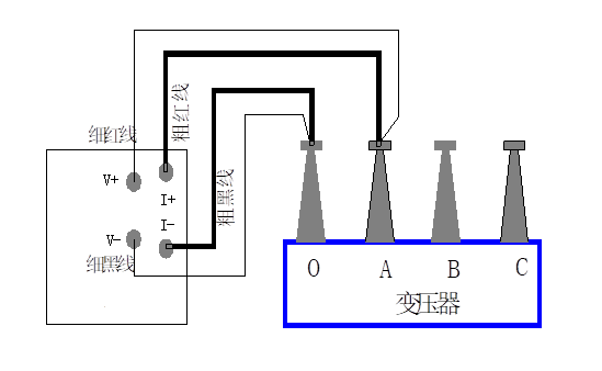 直流电阻测试仪接线图图片